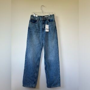 NWT Zara High Rise Wide Leg Jean